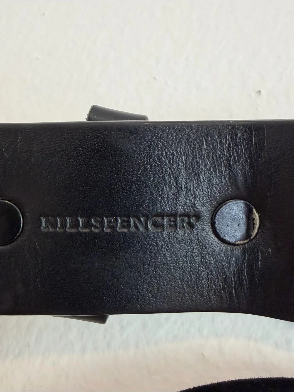 Killspencer Black Bullhide Leather Belt - Men's Accessory Size 32